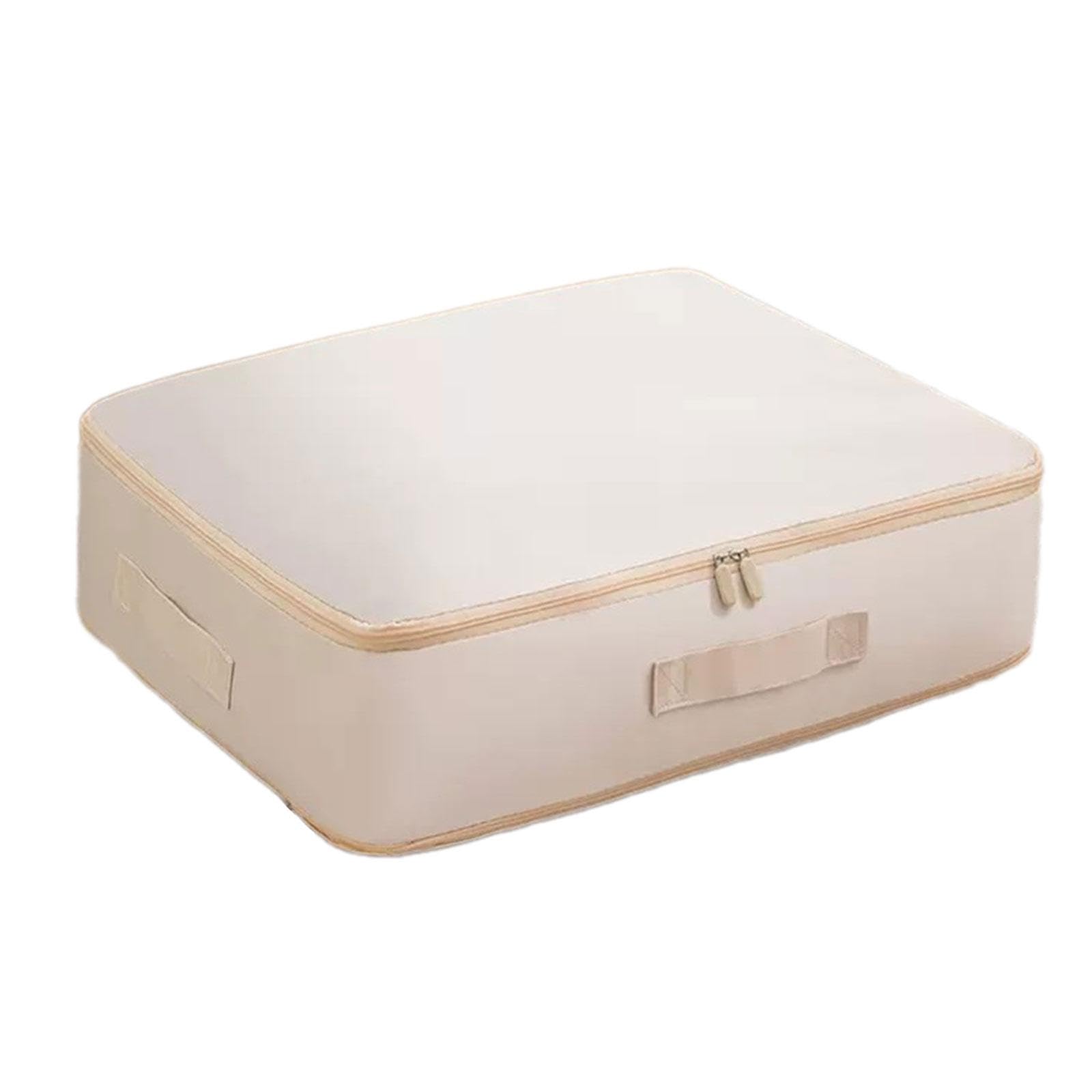 Cubo de Embalaje de Compresión Cubo de Embalaje para Maletas Organizador de Armario Bolsa Multiusos para Mudanzas, Almacenamiento de Edredones, Almoha, Rosa Claro, L