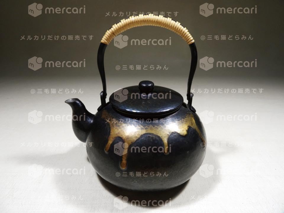 玉川堂製やかん 銅製 茶器煎茶道具　玉川堂　銅器　 やかん　茶器　水注　銅製 湯沸 – 無形文化財 鎚起銅器「玉川堂」- GYOKUSENDO