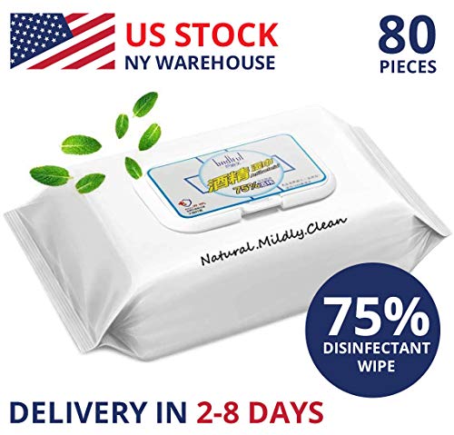 75% Alcohol Wipes Disposable Disinfection Cleaning Wipes Hand Sanitizer Wipes for Phone, Keyboard, Toy, Refrigerator, Ship from US Warehouse