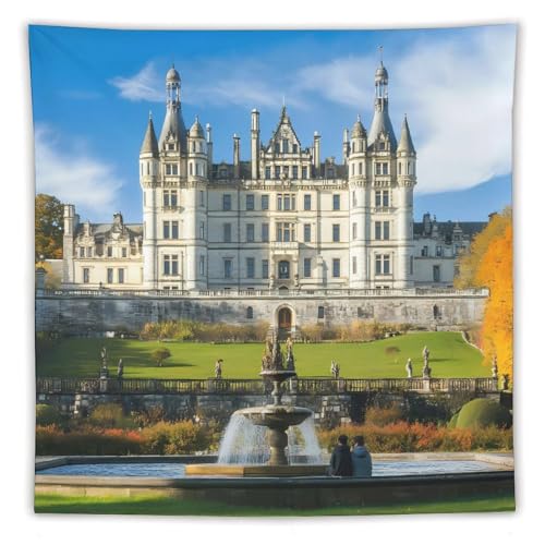 Tapiz de Dunrobin para salón: transforma tu pared con este elegante castillo vertical