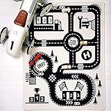 Extpro Children Area Rug Baby Floor Racing Game Rug Foldable Crawling Game Play Mat for Kids Room...