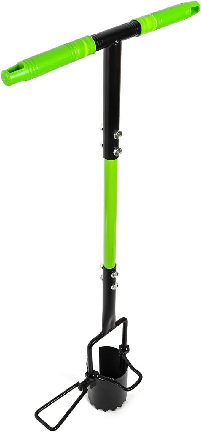 QINGFAN Gardening Bulb Planter Flowers Planter Device Ergonomic Handle Multifunctional Tool for Crocus Gladiolus Seedling