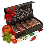 VIGOR Italienische Gewürze Geschenkset - Italienisches Kräuter Gewürzset für Bruschetta, Aufläufe, Spaghetti & Pizza - Premium Gewürzbox mit Gewürzgläser - Geschenk für Männer & Frauen