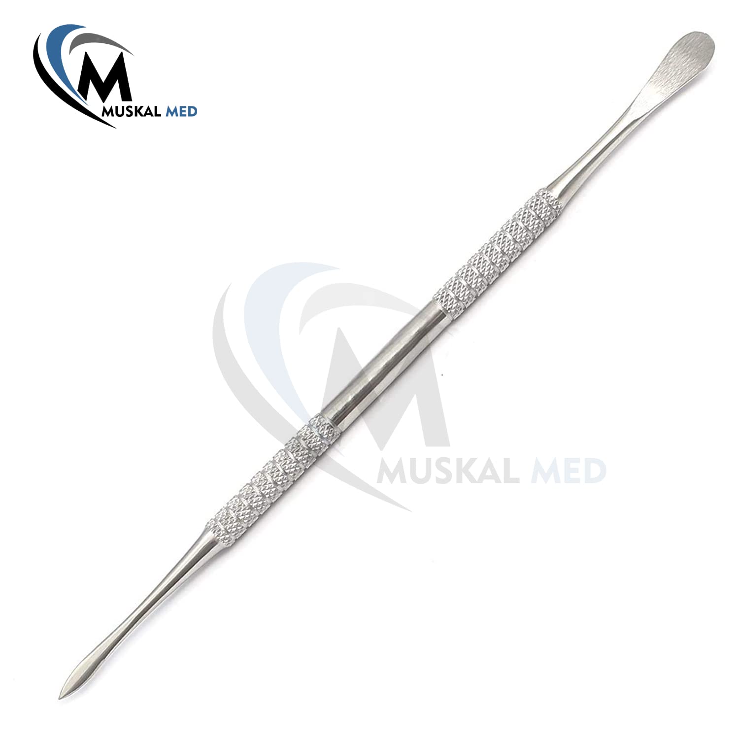 MuskalMed Professional Dental Carvers | Cement Spatula Stock Knife | Single Double End | Sculpting Wax Modeling Mixing | Lab Tools (Beale Carver)