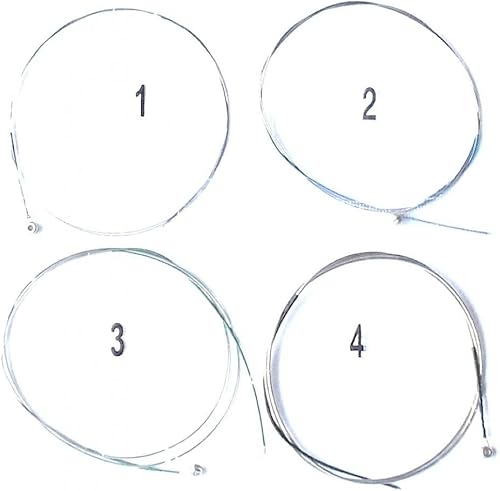 Generic extra 1 E Cuerdas para violín Full Set Acero Inoxidable Core Plata Alemana Herida extremo de bola 44
