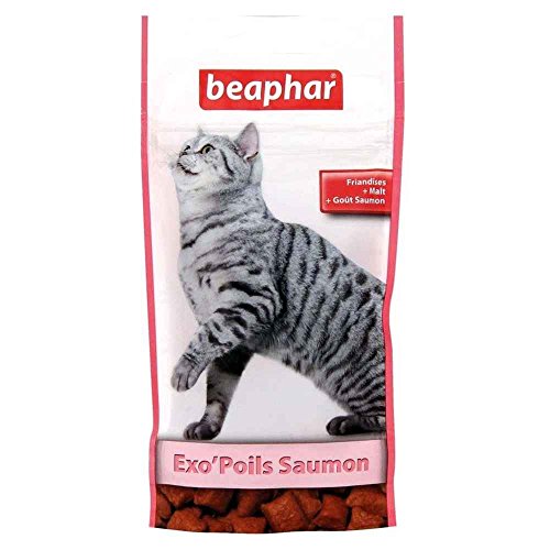 Beaphar - Snack Exo'Peli al malto gusto salmone – Gatto – 35 g