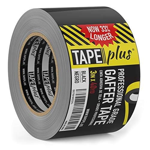 Gaffers tape TapePlus noir 3 pouces x 40m ruban adhesif de scene