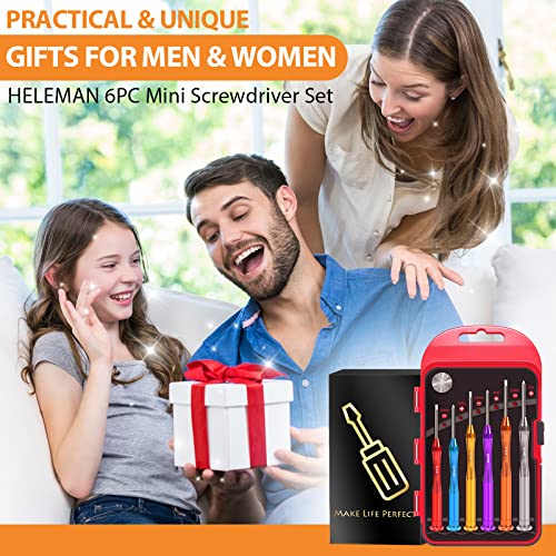6Pc Magnetic Small Screwdriver Set - Flathead And Phillips Micro Head Mini Screwdriver Set Precision Crv Eyeglasses Watches Electronics Computer Repair Kit Cool Gadgets Tool Gifts For Men #TOP5