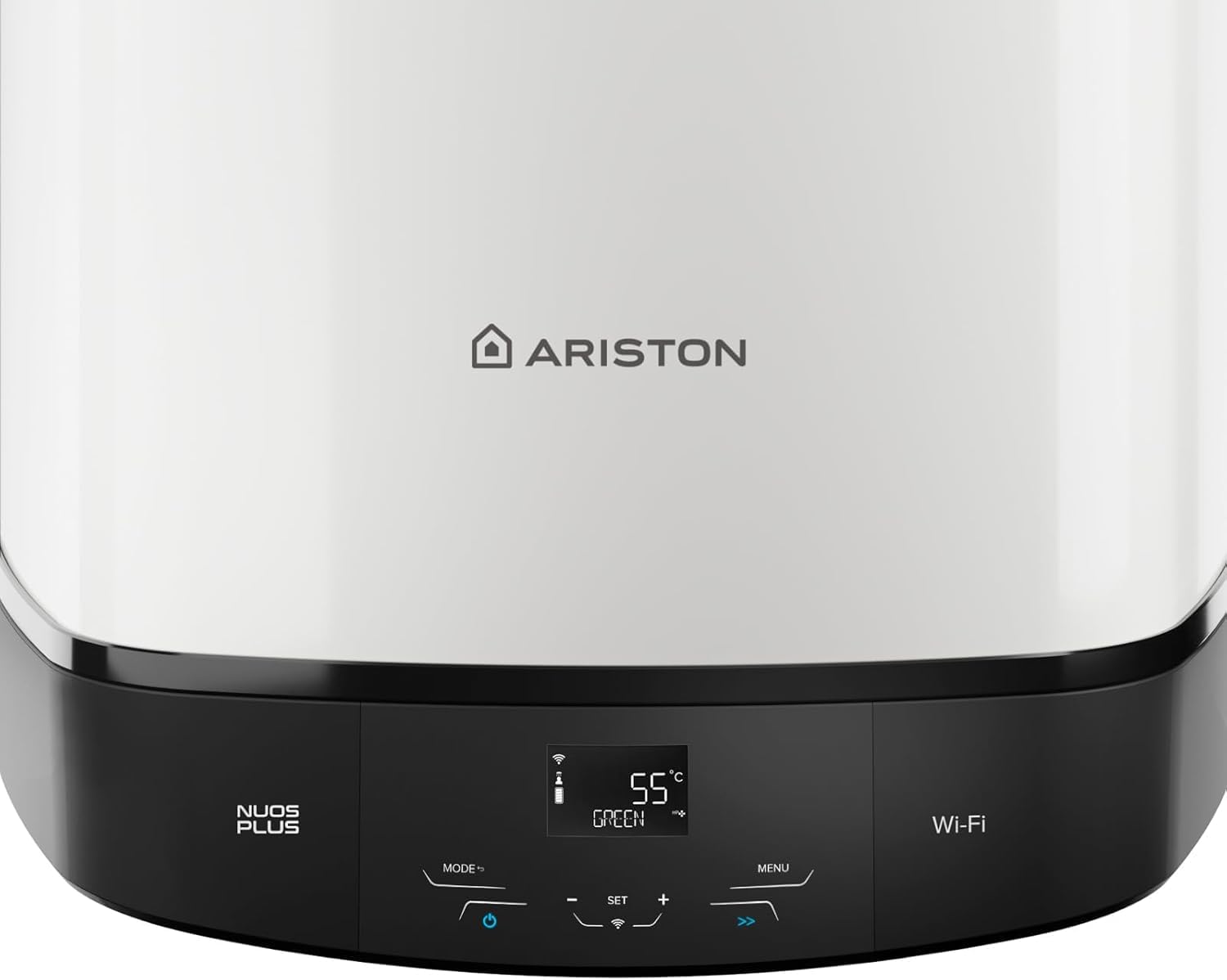 Ariston NUOS PLUS S2 WIFI 80L, Chauffe-Eau Thermodynamique Mural R290, 80% d'Économie d'Energie, Compatible Photovoltaïque, Silencieux 45 dB(A), COP 2.77, Conçu pour être installé en France