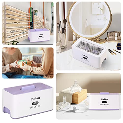 Adiding Ultraschallreinigungsgerät Brille 1000mL Ultraschallreiniger Ultraschallgerät mit 5...