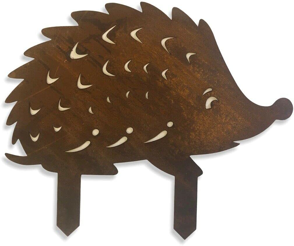 Garden Hedgehog Ornament Statue Larn Decoration Hedgehog Gift House Hotel Sign Rustic Decor Gardening