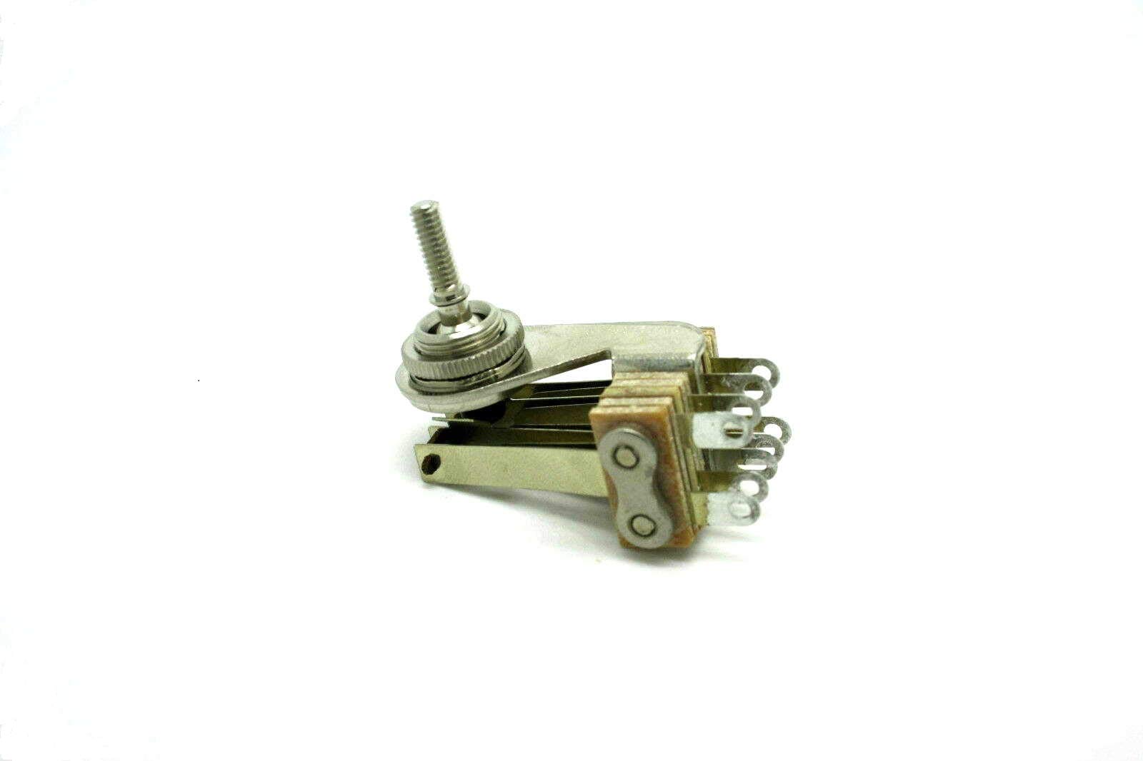 Switchcraft - Commutatore a leva a 3 vie, 4 poli, pick-up per chitarra doppia, manico ad angolo 9 pin pressaldati