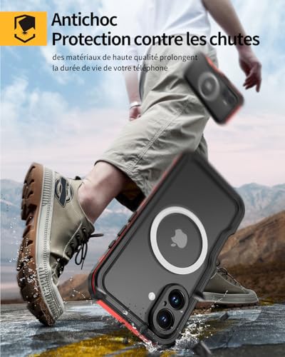 Coque iPhone 16 antichoc chantier pour éviter les écrans brisés et l'eau - 2