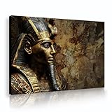 古代エジプトのファラオキャンバスウォールアートプリント神秘的な歴史をテーマにした写真書斎の家の装飾のためのユニークな絵画アートワーク40x60cmインナーフレーム