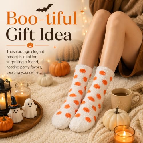 Image of Toes Home Fuzzy Socks for Women, 6 Pairs Cozy Winter Fluffy Slipper Socks