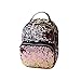 Produktbild BESTOYARD Pailletten Rucksack, Mode PU Leder Sequin Daypack klein Schultertasche für Frauen Mädchen Schule Reise (Rosa)