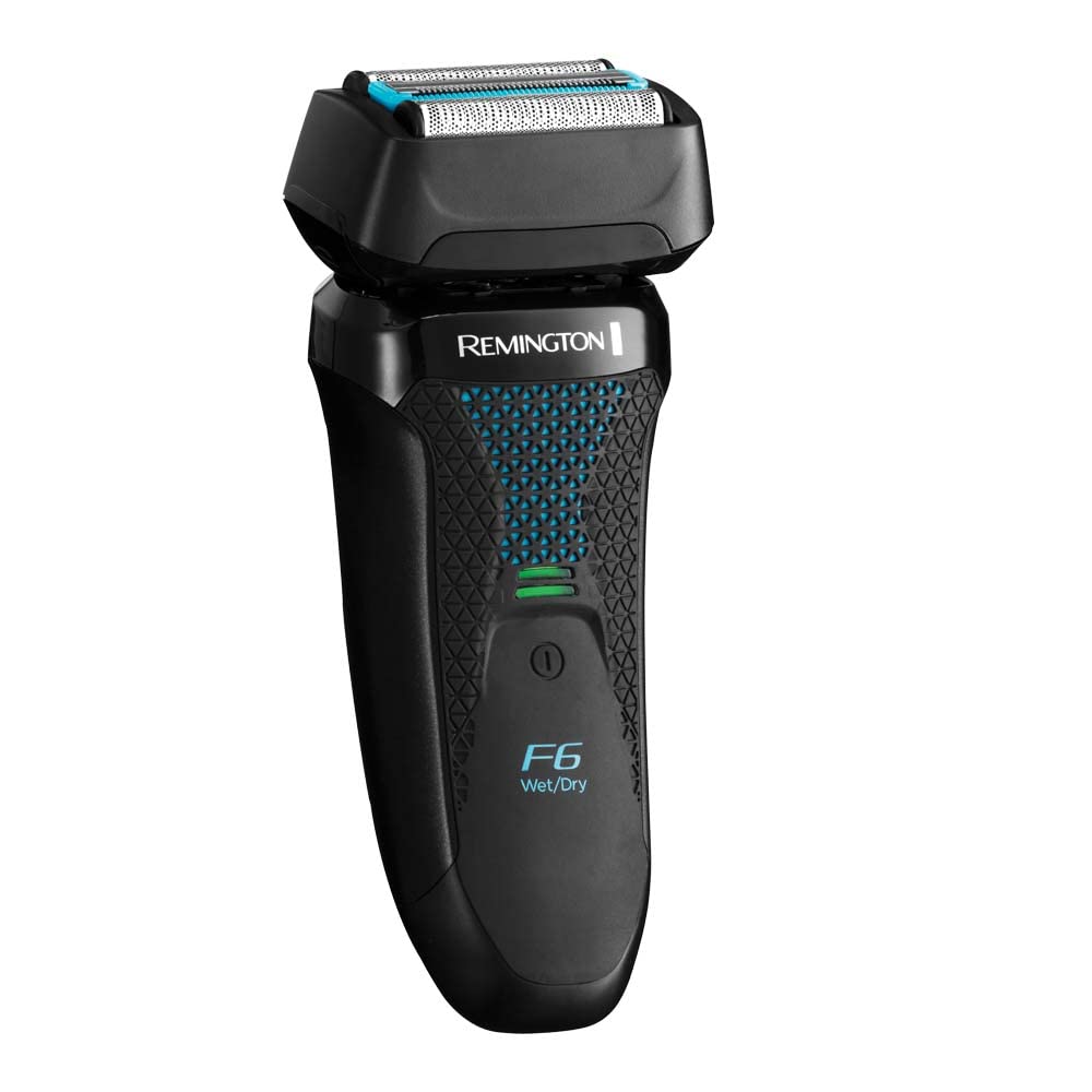 Remington Afeitadora de Láminas F6 Style Aqua - Máquina de Afeitar Inalámbrica, Láminas Flexibles Dobles Independientes, Cabezal Pivotante, Cortapatillas, 60 min Autonomía, Resistente al Agua - F6000