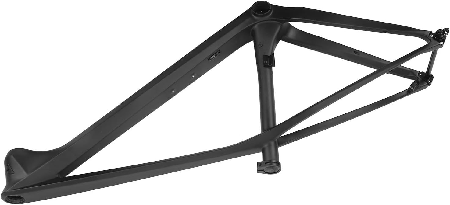 Bike Frame 27.5er Internal Routing Cable 17in Full Carbon Hardtail Frame Quick Release 142x12 Rear Thru Axle for Mountain Road Bikes