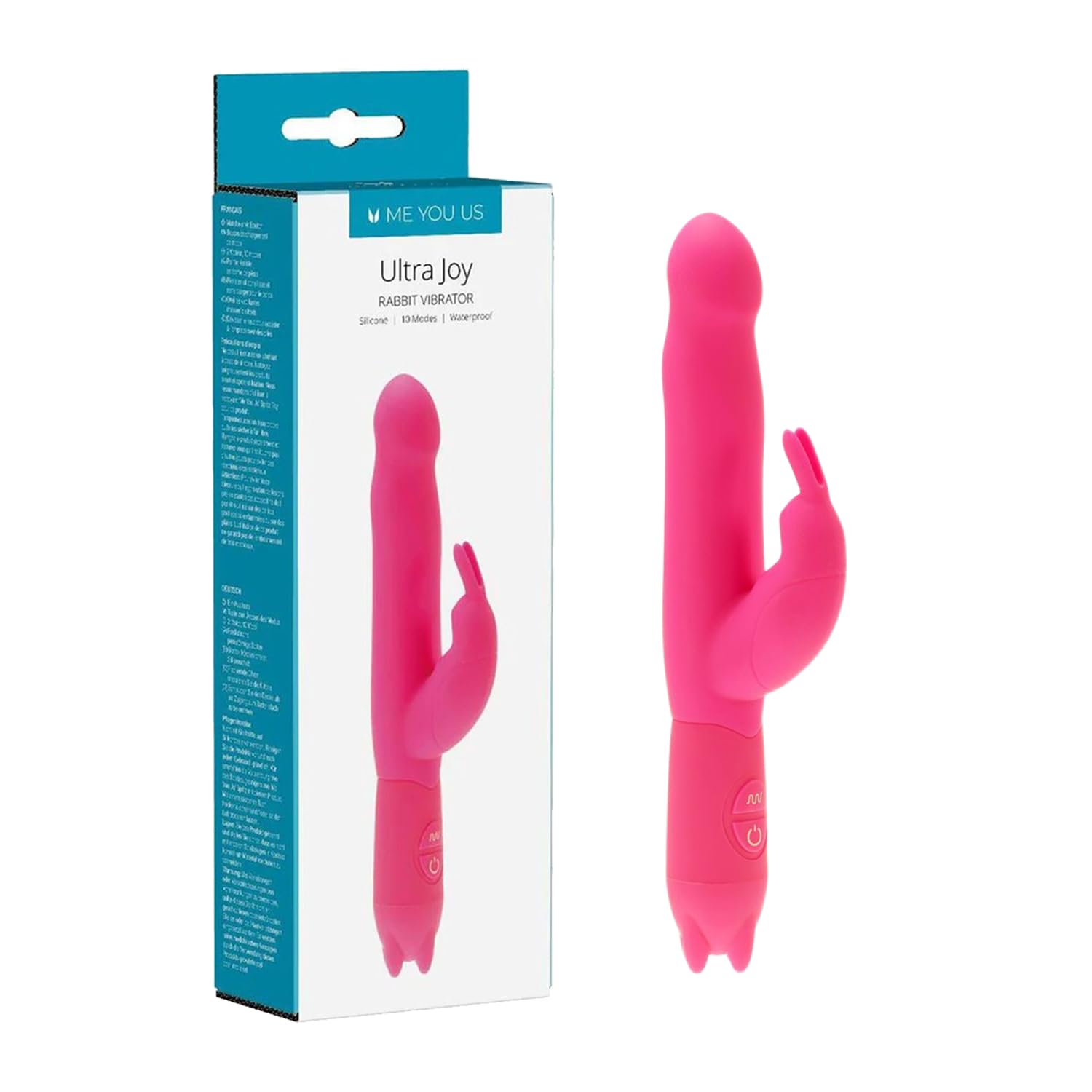 Amazon.com: Me You Us Ultra Joy Rabbit Vibrator – Waterproof Silicone  Dual-Motor Vibrator with Curved G-Spot Tip & Flickering Clitoral Ears – 10  Vibration Modes, Realistic Head, Beginner-Friendly Design : Health &