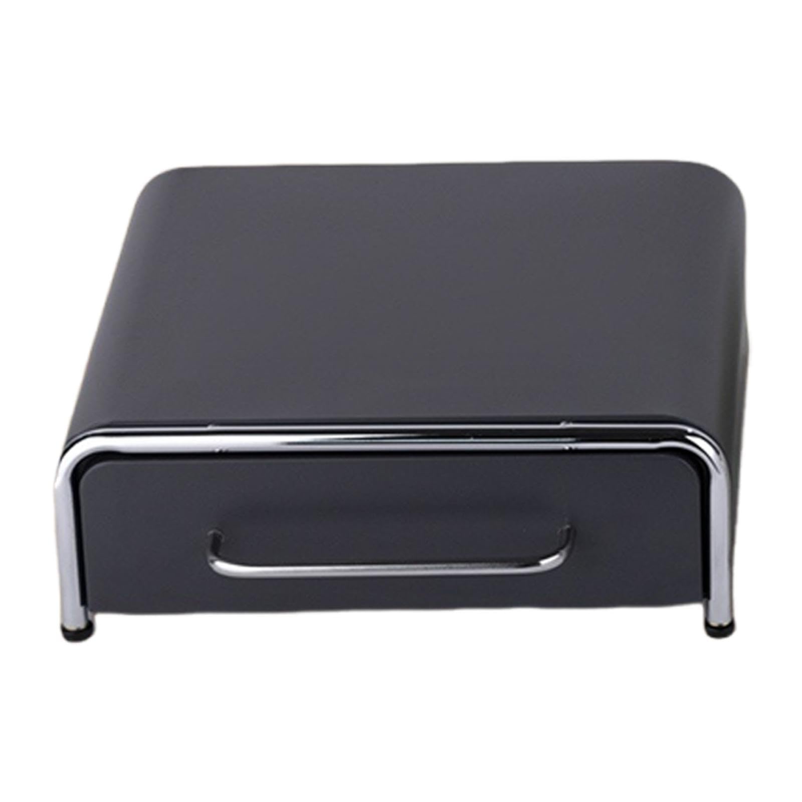 Uchwyt dozownika kapsułek do kawy, solidny metalowy organizer kuchenny do Nespresso i Gusto, biurko i blat, czarny, szary, 45 x 42 x 11 cm rozwiązanie do przechowywania kapsułek