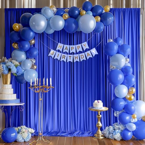 Cortinas fondo azul real 10x10ft para fotografía miniatura 4