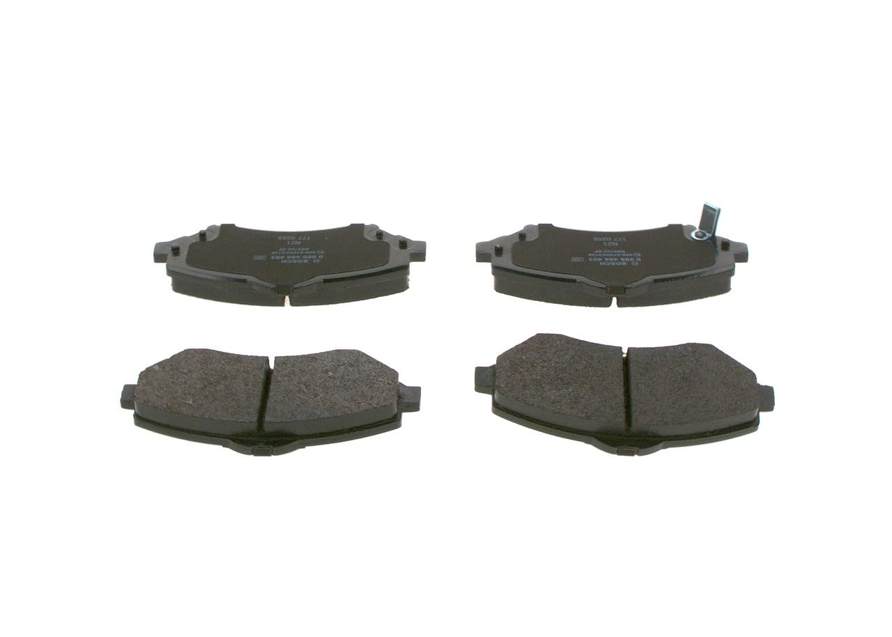 Bosch BP1414 - Plaquettes de Frein Avant pour Voiture - Jeu de 4 | Qualité Bosch - Réduction du Bruit et de la Poussière - Certifié ECE-R90 - Sans Cuivre