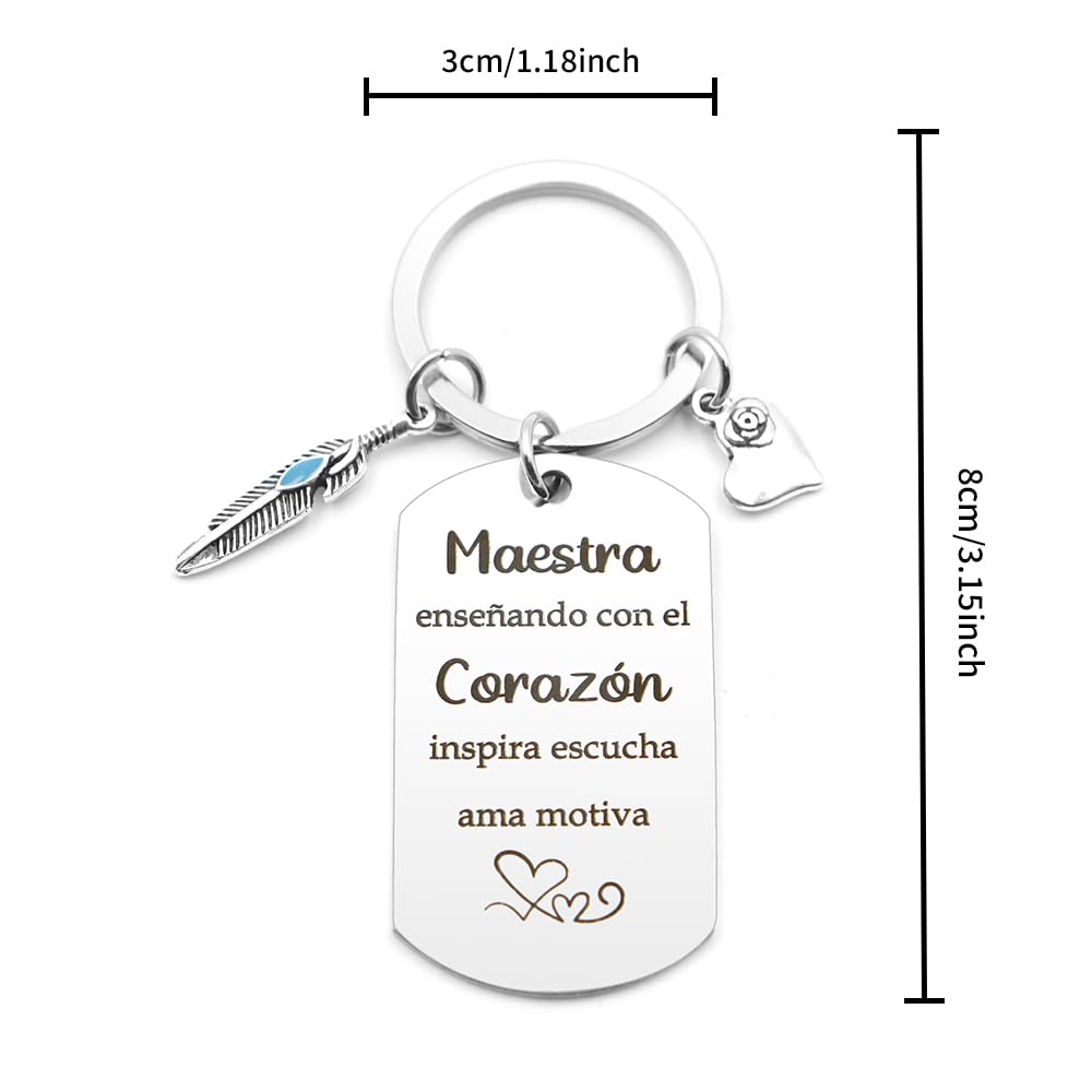 Llavero Regalo para Profesora Maestra Original Fin de Curso Cumpleaños