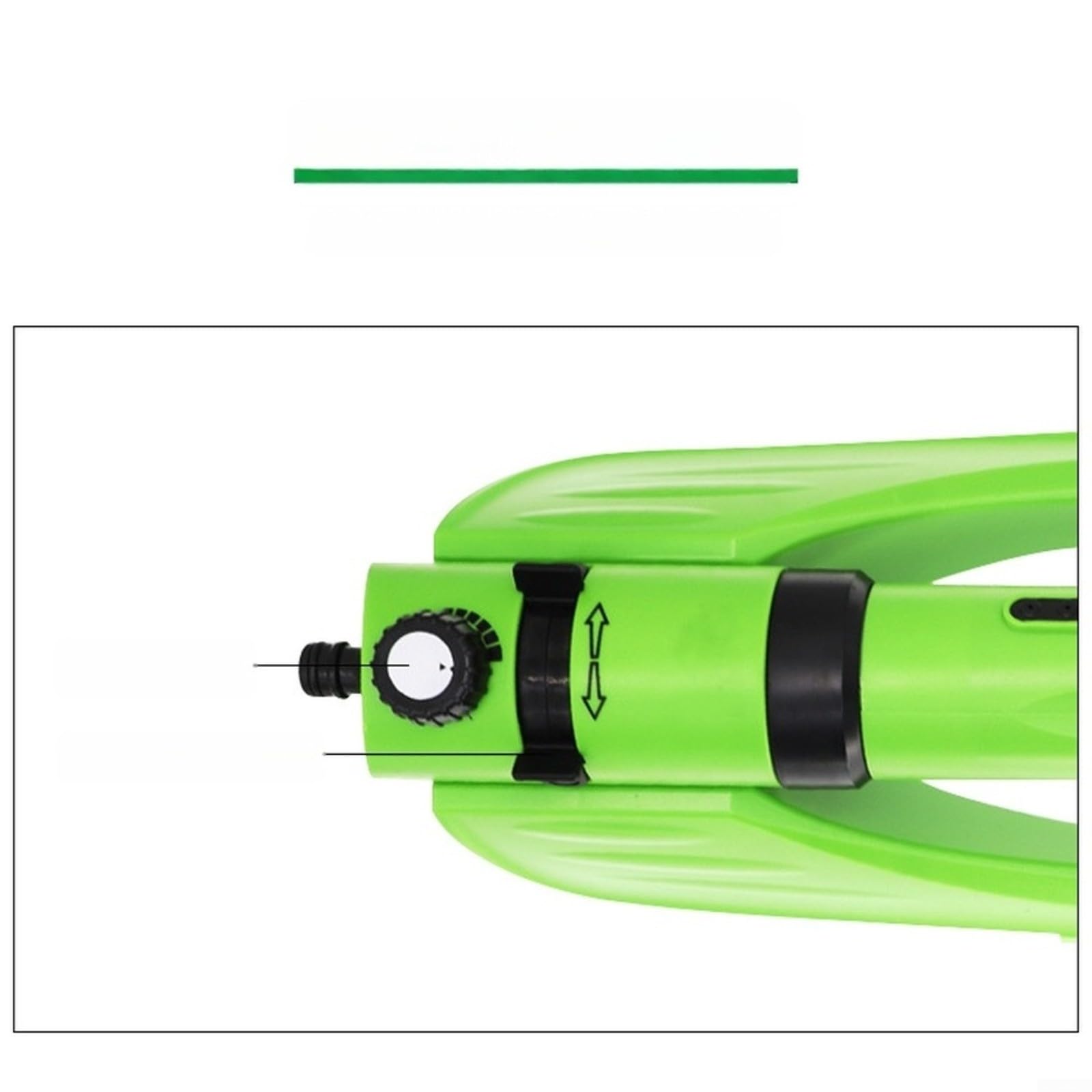RichVibe Einstellbarer 3-in-1-Gartensprinkler für Rasen und Hof, oszillierendes Bewässerungssystem mit breiter Abdeckung und Durchflusskontrolle