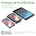 Aduro Wireless Power Bank 10,000mAh Qi Portable Charger Backup Battery Pack with Dual USB Smart Charge & Qi Wireless Charging for iPhone 12 Mini Pro Pro Max iPad 2020 Pro Samsung Airpods & More Black