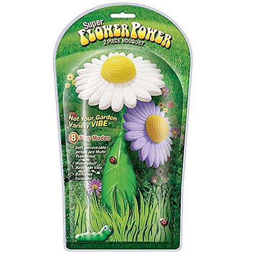 SUPER FLOWER POWER - 2 Vibradores em formato de Flores sendo 1 chaveiro