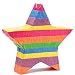 BLUE PANDA Pinata a forma di stella arcobaleno, per feste di compleanno, 30 x 30 x 30 cm