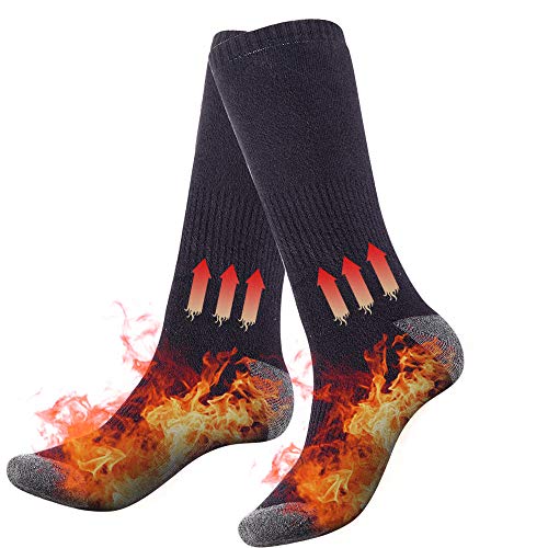 Dewanxin Calcetines, calcetines,calefactables con batería, calcetines calefactables para hombre, mujer, deportes de invierno, motociclismo,esquí, calcetines, calentador de pies
