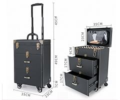 Amazon.co.jp: GuDeGuDe(売店) メイクボックス キャスター付き