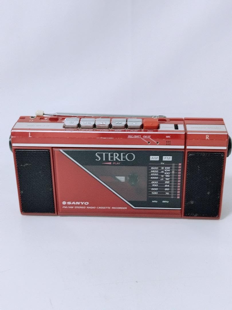 Amazon.co.jp: カラー SANYO ラジカセ MR-F10 ラジオ カセット