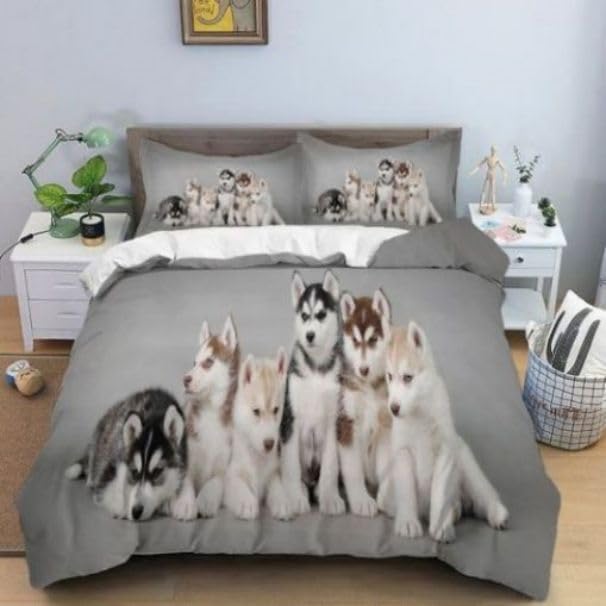 Housse de couette 140x200 chien pour décorer une chambre