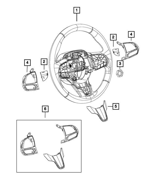 Mopar BEZEL paddle switch cover miniatura 3