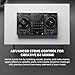 Pioneer DJ DDJ-FLX10 4-Channel Professional DJ Controller - Black Bundle with Laptop Stand, Headphones, and Austin Bazaar Polishing Cloth