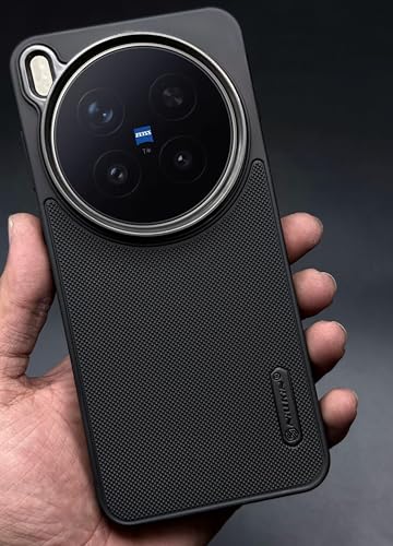 Image of NIUKIN Super Frosted Shield Pro Soft Back Case for Vivo X300 Pro | Camera Ring | Shockproof Scratchproof Cover | Black