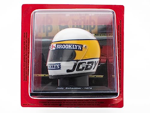 OPO 10 - Formula 1 Helmet Compatible with Ferrari F1: Jody Scheckter 1979-1/5 Scale - CAS19, Red - Image 3