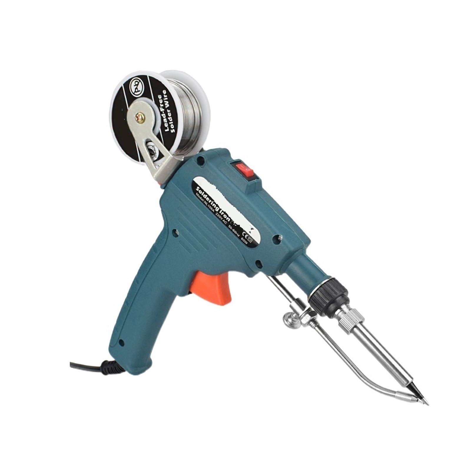 Soldador de 60 W, pistola de estaño de envío de soldadura automática, bomba de desoldar for reparación de placa de circuito, herramienta de soldadura DIY (Color : SGY005G-Q, Size : PLUG_150W 1.5KN)