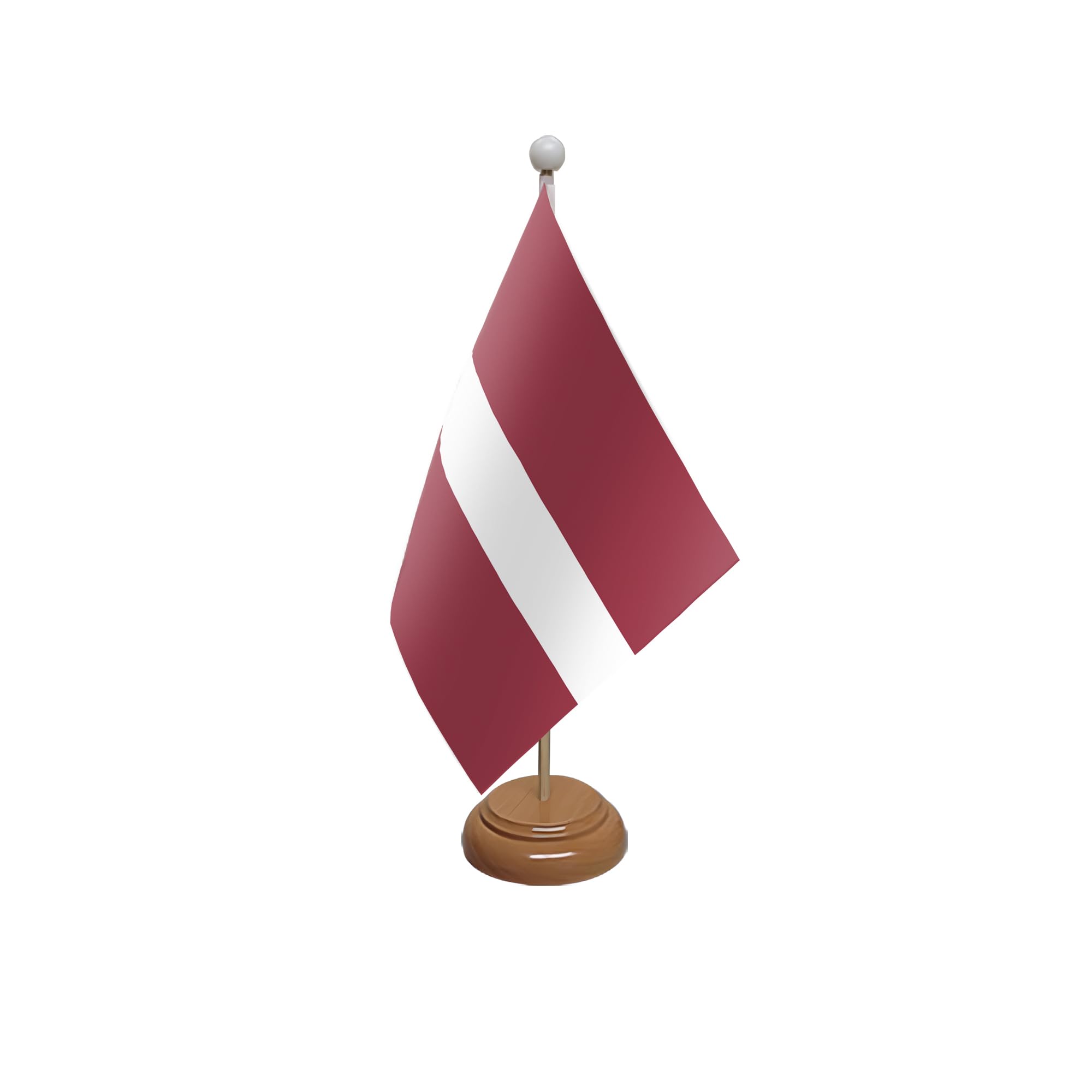 Flagtex Latvia Wooden Table Flag With Wooden Base โ image 1