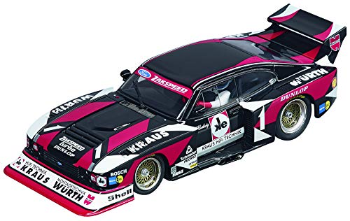 Carrera USA 20027561 Ford Capri Turbo Würth-Kraus-Zakspeed Team, No.01 Evolution Analog Slot Car Racing Vehicle 1:32 Scale, Black