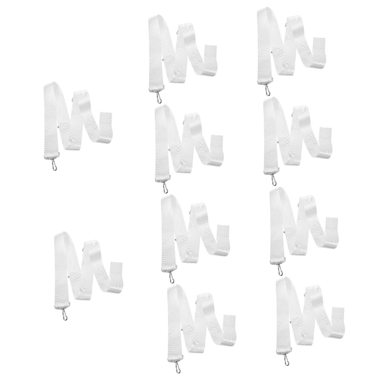 Toyvian Centrale della Rete da Tennis Cinghie Corda Portatile conveniente Maniglia Corde per reti da Tennis di Cinghia da Tennis Nylon Bianca