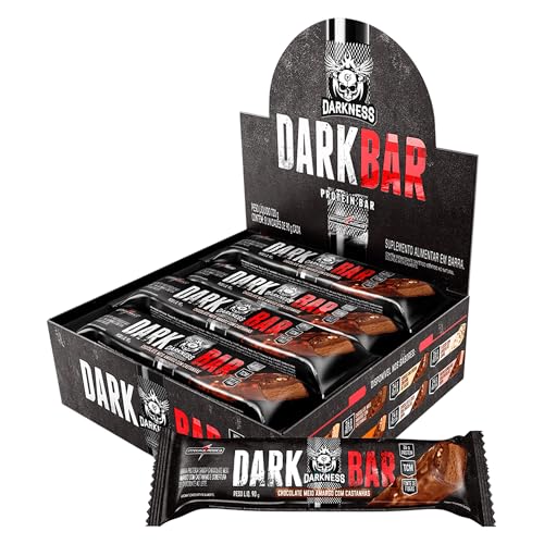 Integralmedica Dark Bar Chocolate, Darkness, Kit com 8 unidades