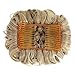 SWACC Short Messy Curly Dish Hair Bun Extension Easy Stretch hair Combs Clip in Ponytail Extension Scrunchie Chignon Tray Ponytail Hairpieces (Chestnut Brown Blonde Blend-6AT88)