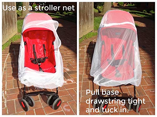 Baby Playpen Mosquito Net With Zippers, Premium Quality By Tedderfield, For Pack ‘N Play Playpens, Strollers, Easy Zip Access To Baby, Drawstring Base, Ideal Portable Bug Netting #TOP5