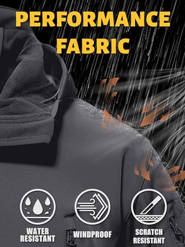 image for TACVASEN Men's Ski Lightweight Army Military Tactical Rain Coats Water