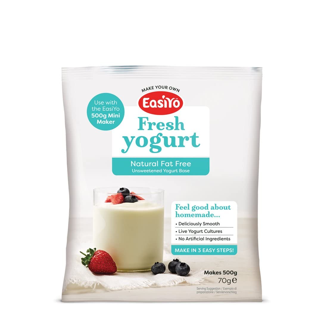 Easiyo Fat Free Natural Yogurt Sachet 70g For Use With EasiYo 500g Mini Maker