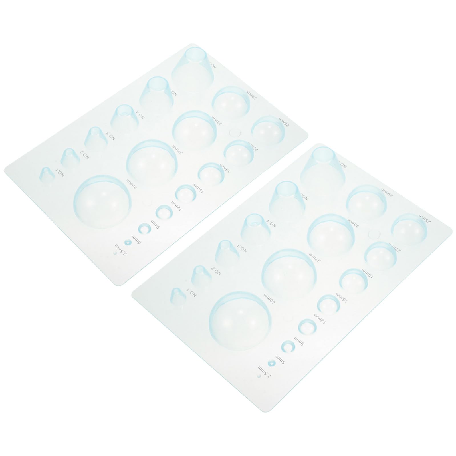 STOBOK 5 Sätze Kugelförmige Papiervorlage Quilling-Form Aus Papier Kuppelpapier Kit Zur Herstellung Von Papierwerkzeugen Hälfte Quilling-vorlage Aus Papier Plastik Sky-Blue 2 Stück * 5