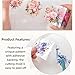 GaoSiMoZ 6-Roll Pack of Pet Tape,DIY Handheld Account Personalization Pet Washi Tape,Can Be Collaged Freely,Used for Gift Packaging and Home Decoration Clear Flower Stickers Roll (Flower Sea)